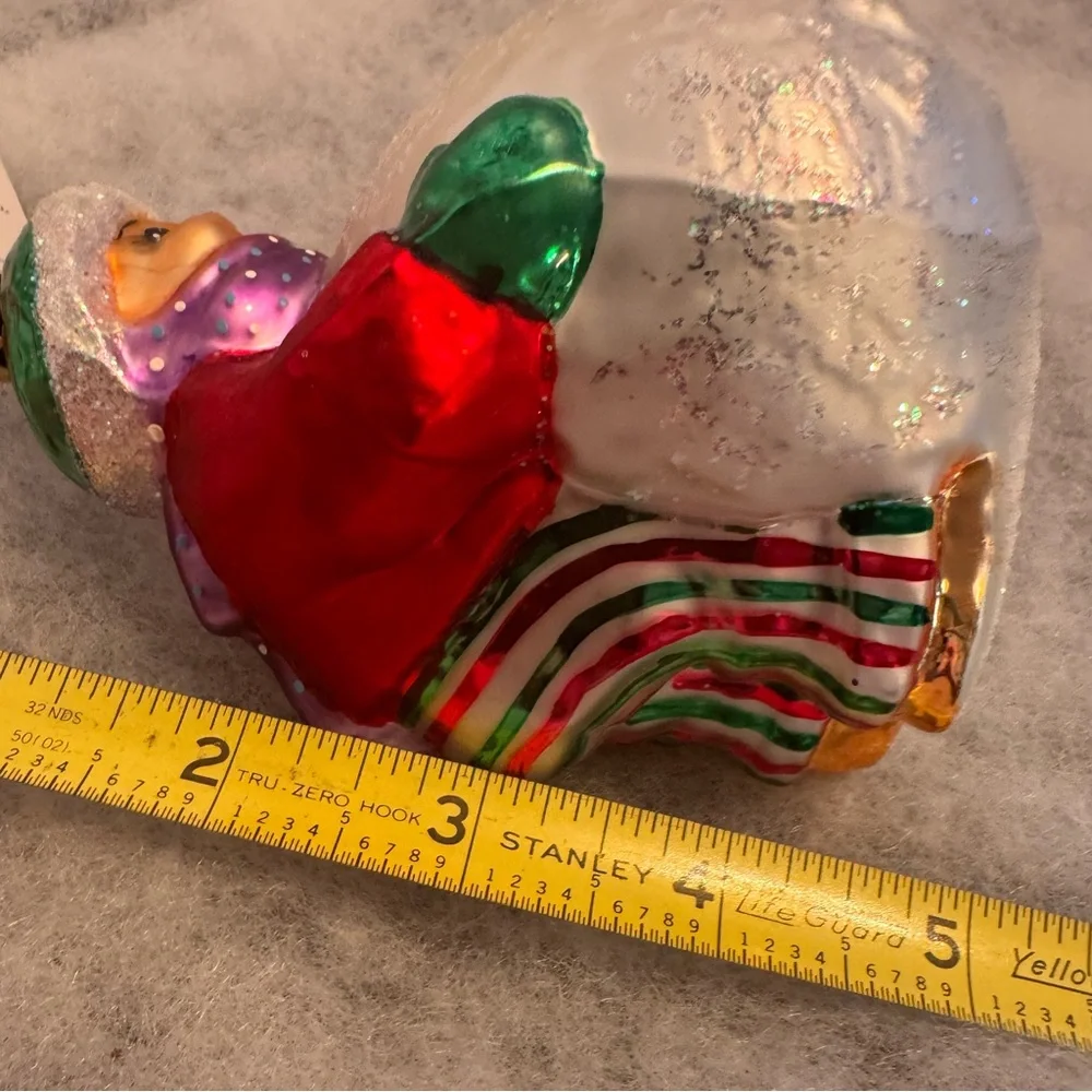 Christopher Radko Snowballin Kid‎ Red Shirt Christmas Ornament